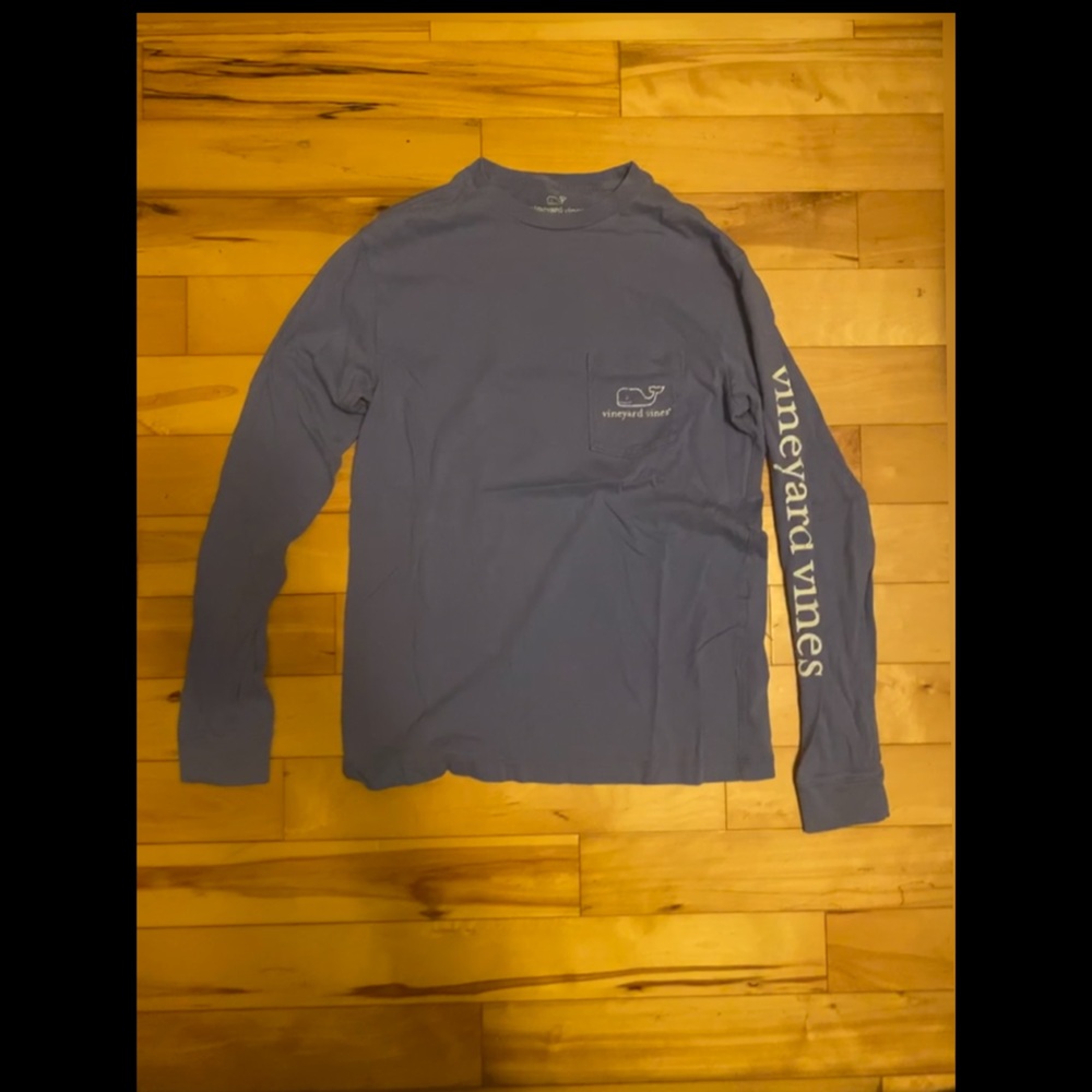 Vineyard Vines Men's Long Sleeve Shirt in Blue